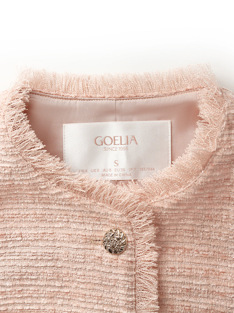 Valmere™ | Collarless Crop Jacket