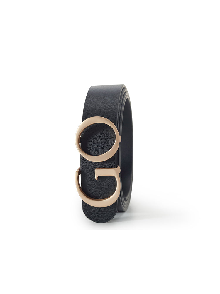 Valmere™ | GO Letter Middle Size Women Leather Belt