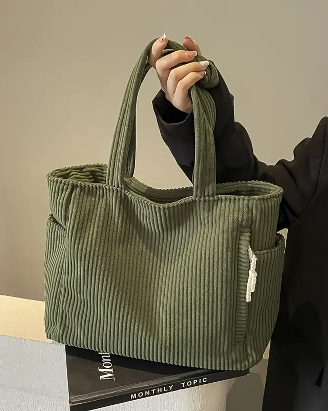 Valmere™ | Tilda Ribbed Shoulder Bag