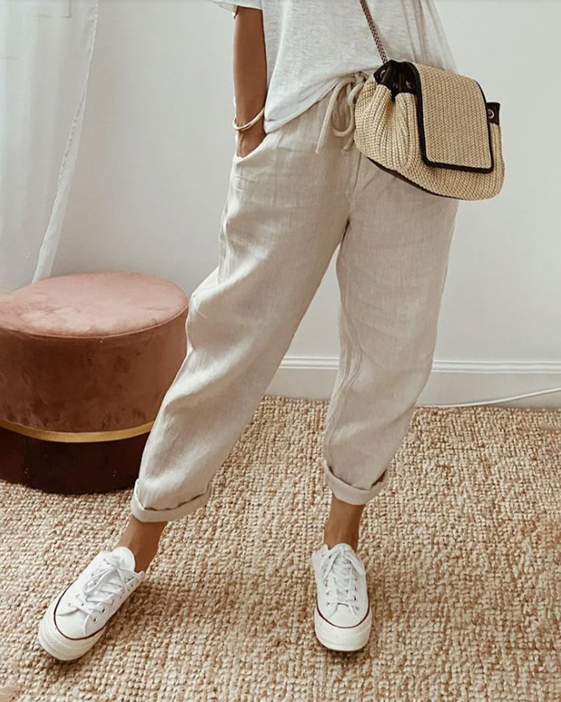 Valmere™ | Carla Elegant Cotton Pants