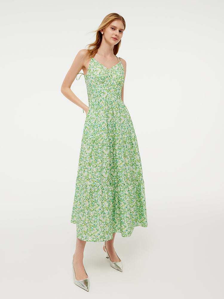 Valmere™ | Cotton Floral Print Maxi Dress