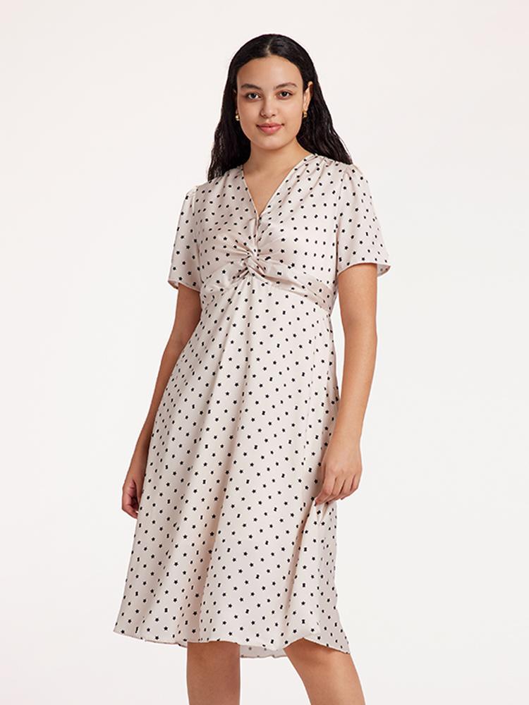 Valmere™ | Polka Dot Midi Dress