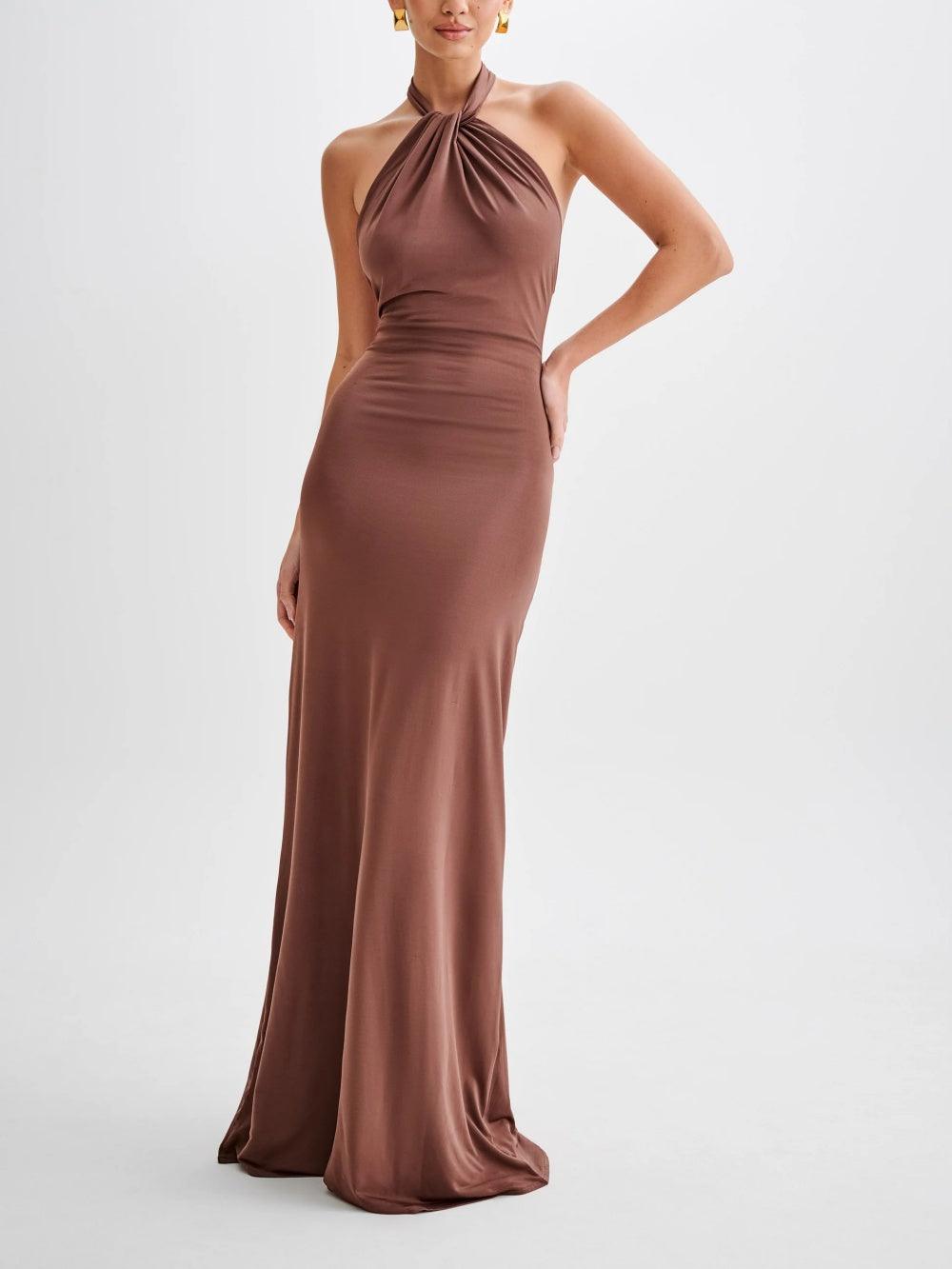 Selene™ | Maxi Dress with American Neckline
