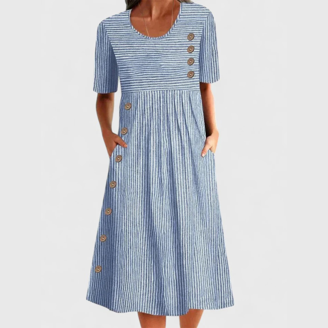 Valmere™ | Wanda Striped Midi Dress