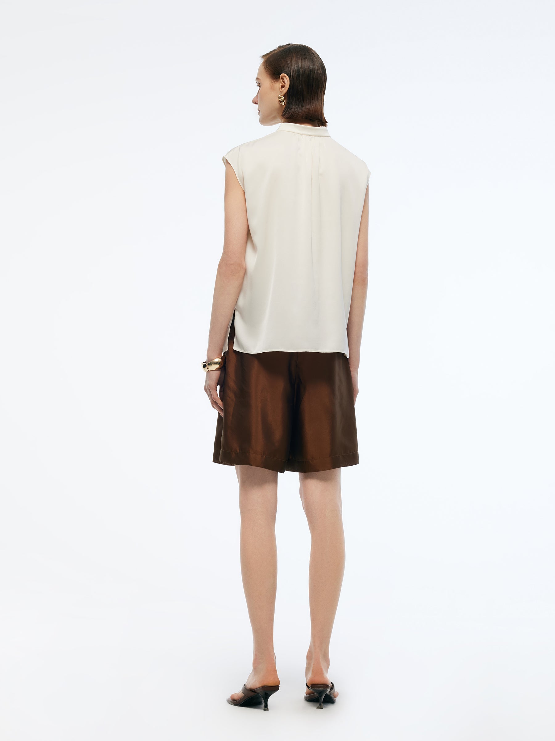 Valmere™ | Silk Cap Sleeve Blouse