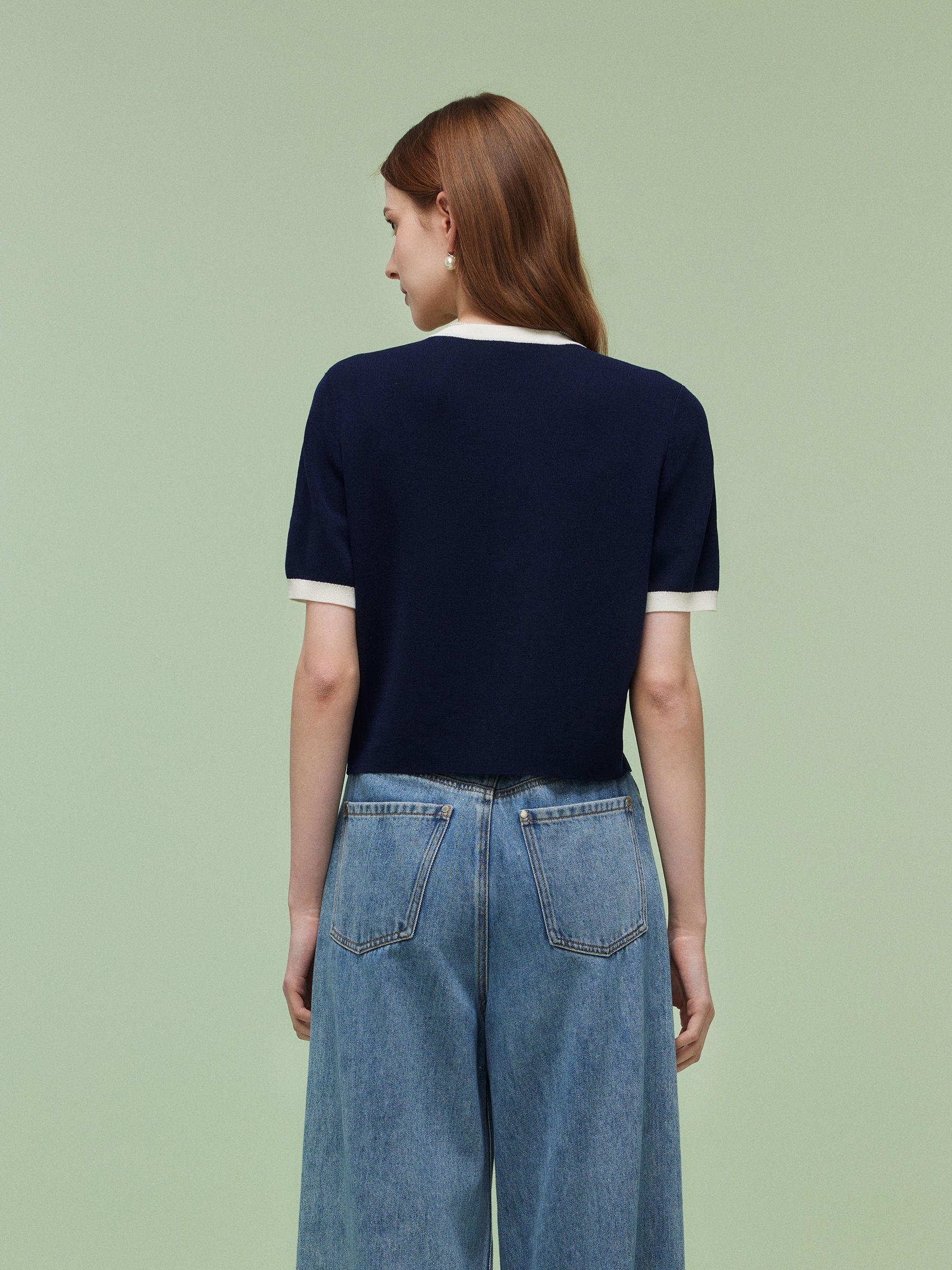 Valmere™ | Contrast Trim Cardigan