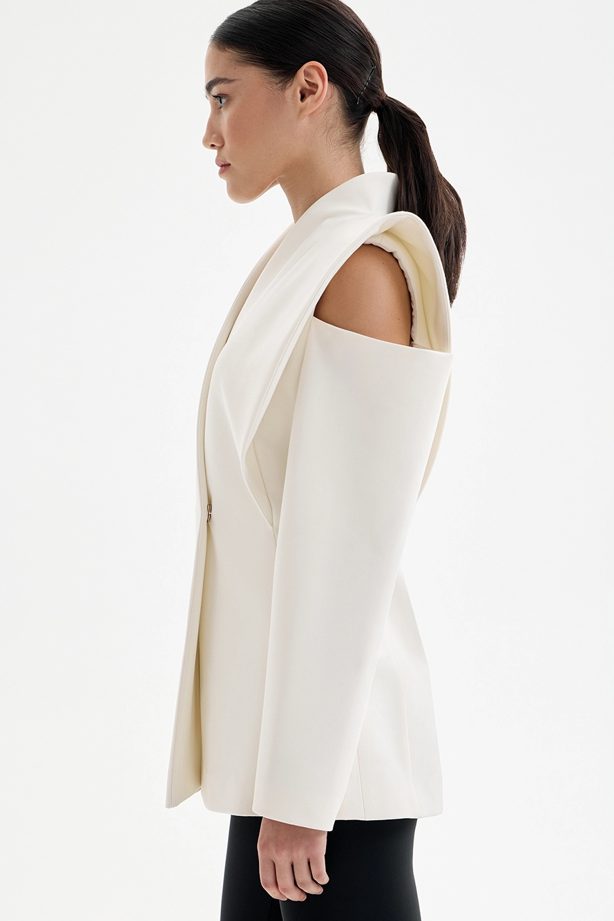 Valmere™ | Valeria Sculptural Shoulder Blazer