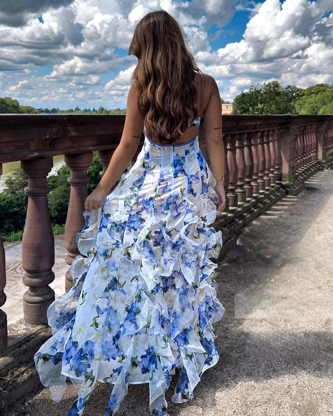 Valmere™ | Isra Ruffled Floral Dress