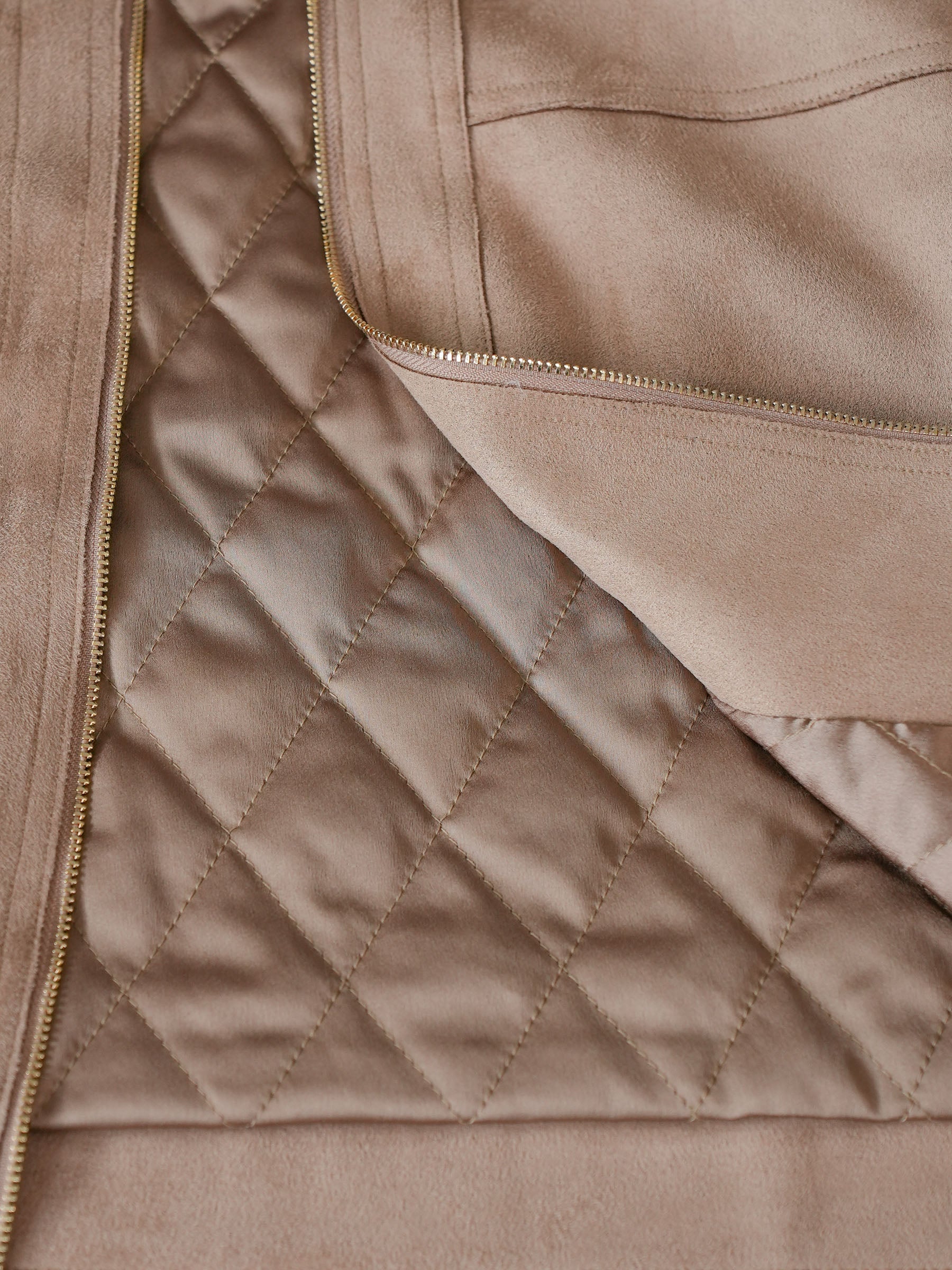 Valmere™ | Suede Zip-Up Crop Jacket