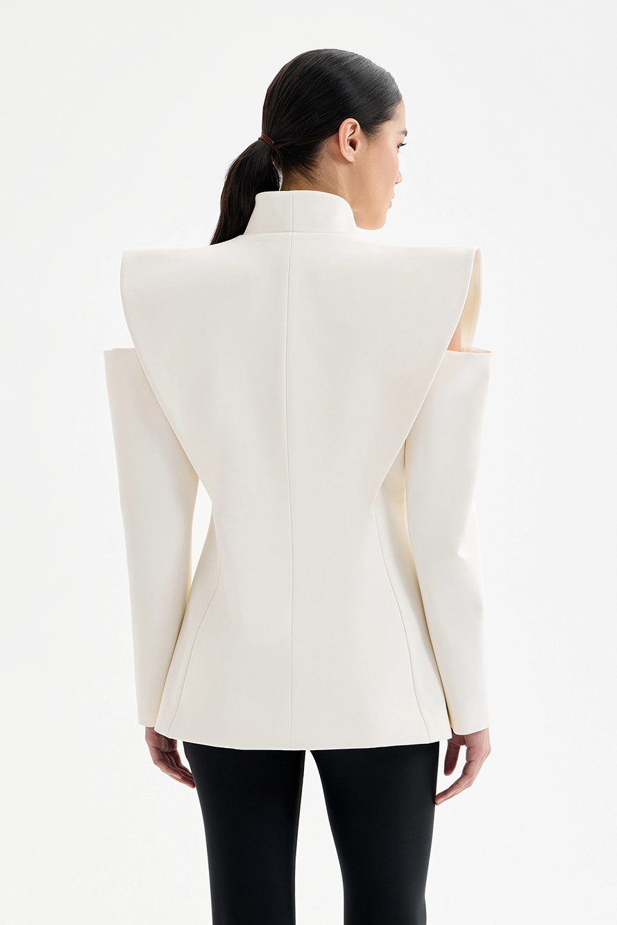 Valmere™ | Valeria Sculptural Shoulder Blazer