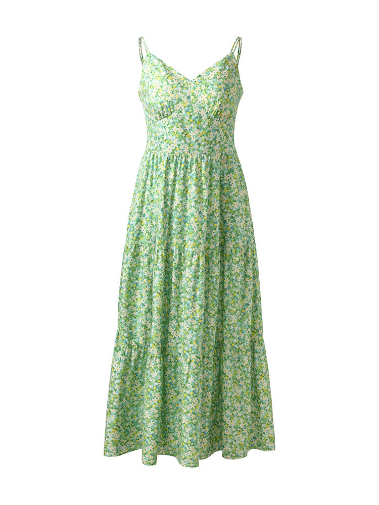 Valmere™ | Cotton Floral Print Maxi Dress