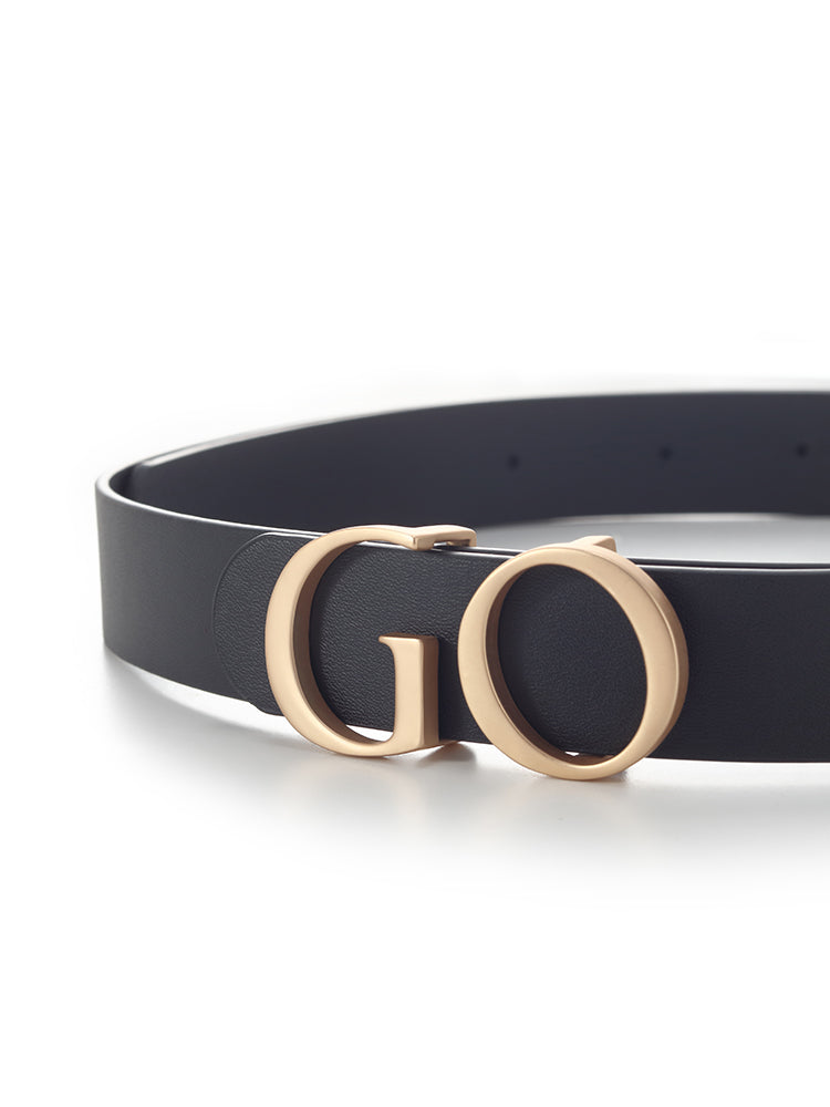 Valmere™ | GO Letter Middle Size Women Leather Belt
