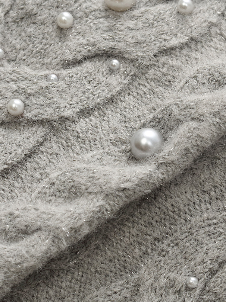Valmere™ | Mohair Blend Pearl Cardigan