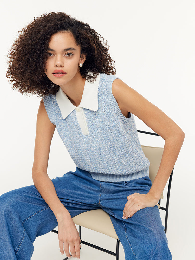 Valmere™ | Knit Polo Tank Top