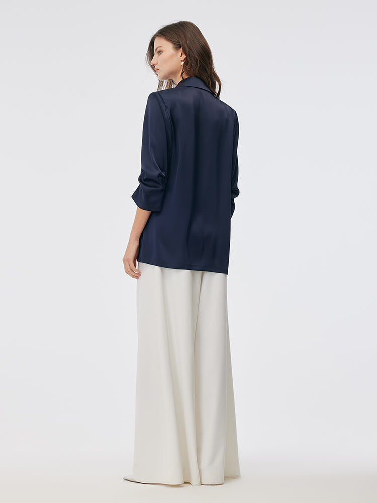 Valmere™ | 3/4 Ruched Sleeves Blazer