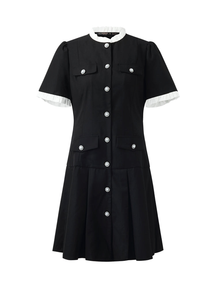 Valmere™ | Ruffle Trim Mini Dress