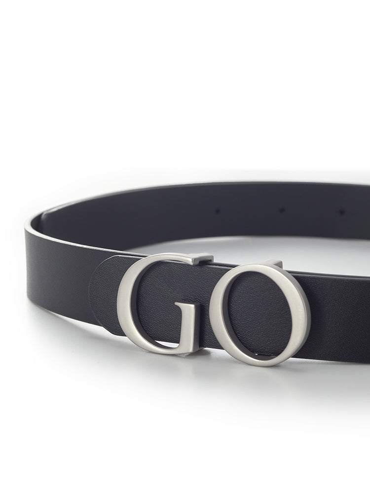Valmere™ | GO Letter Middle Size Women Leather Belt