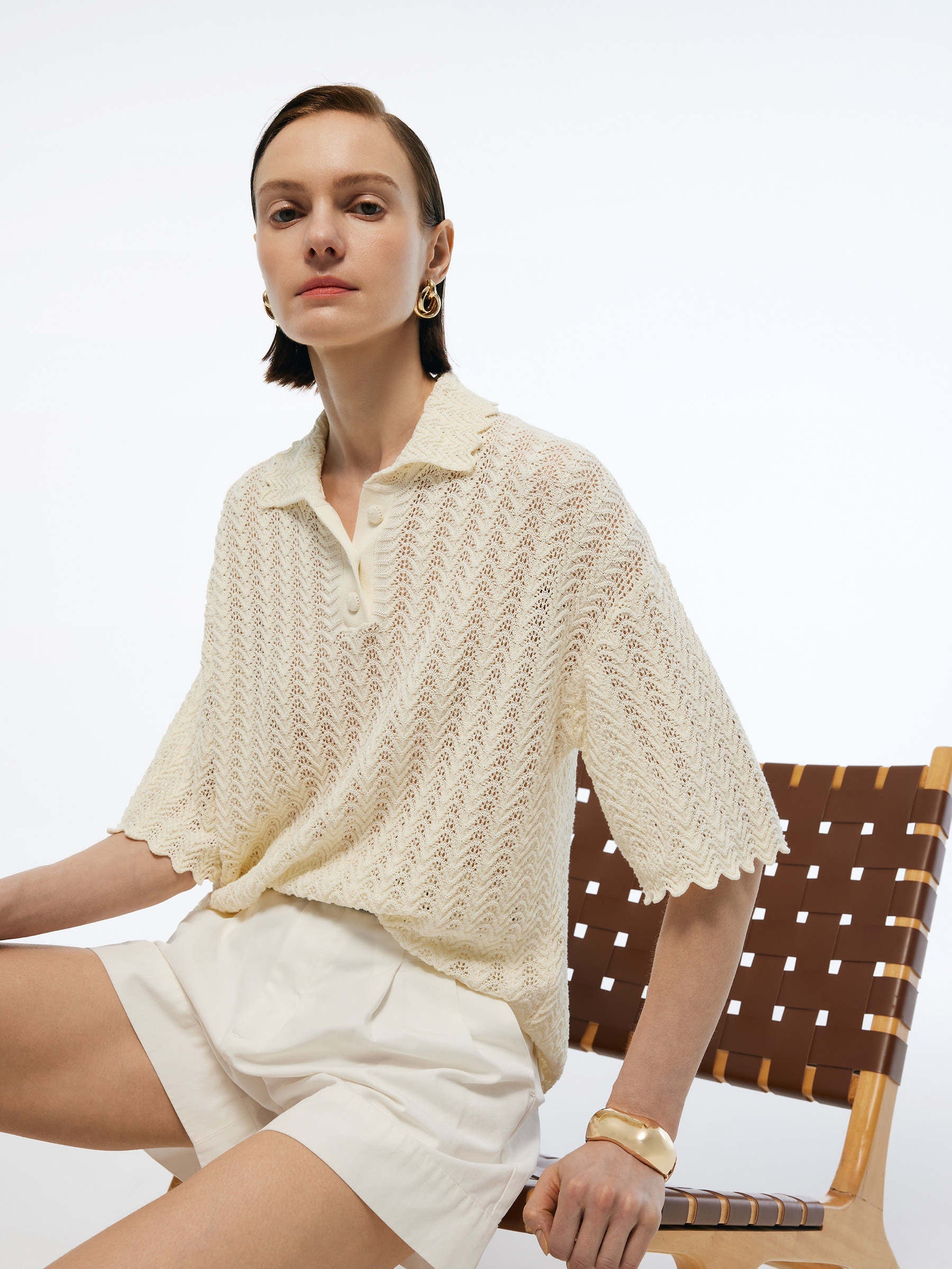 Valmere™ | 100% Cotton Knit Polo Top