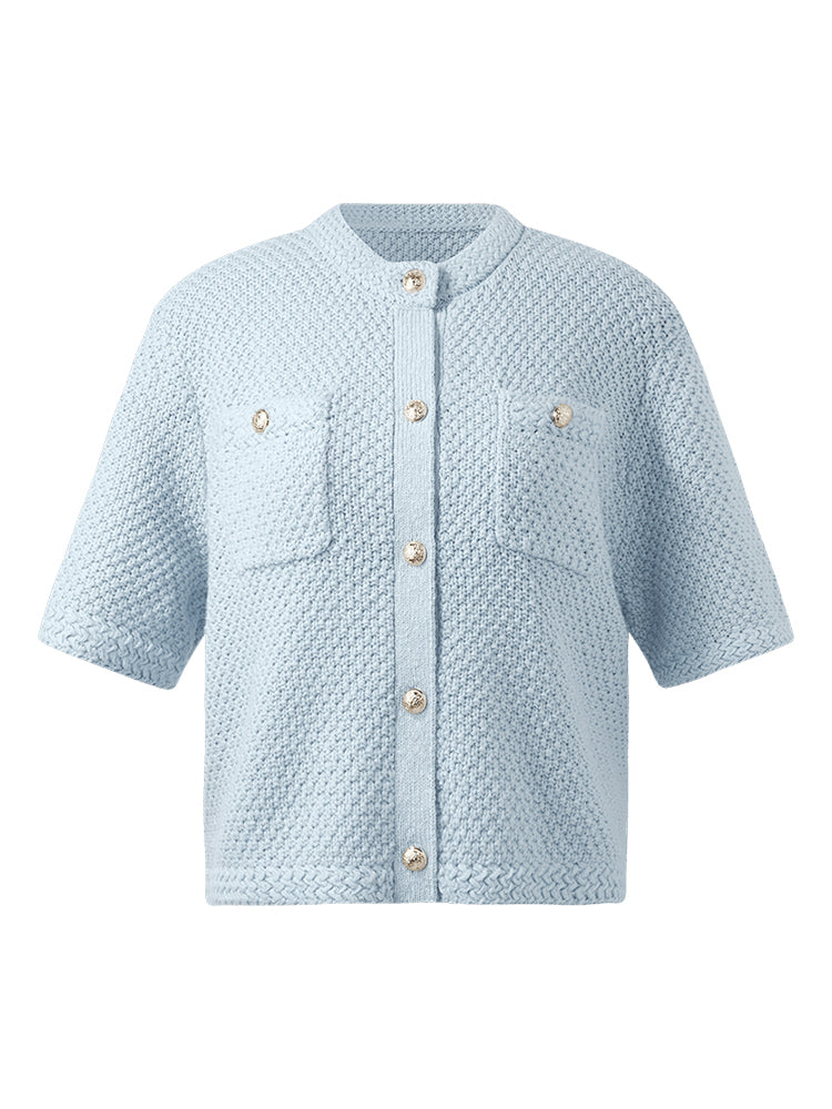 Valmere™ | Round Neck Knitted Women Cardigan