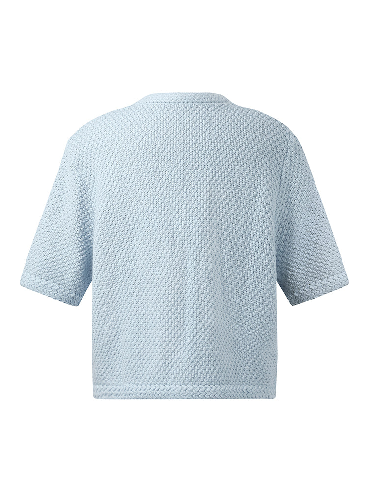 Valmere™ | Round Neck Knitted Women Cardigan