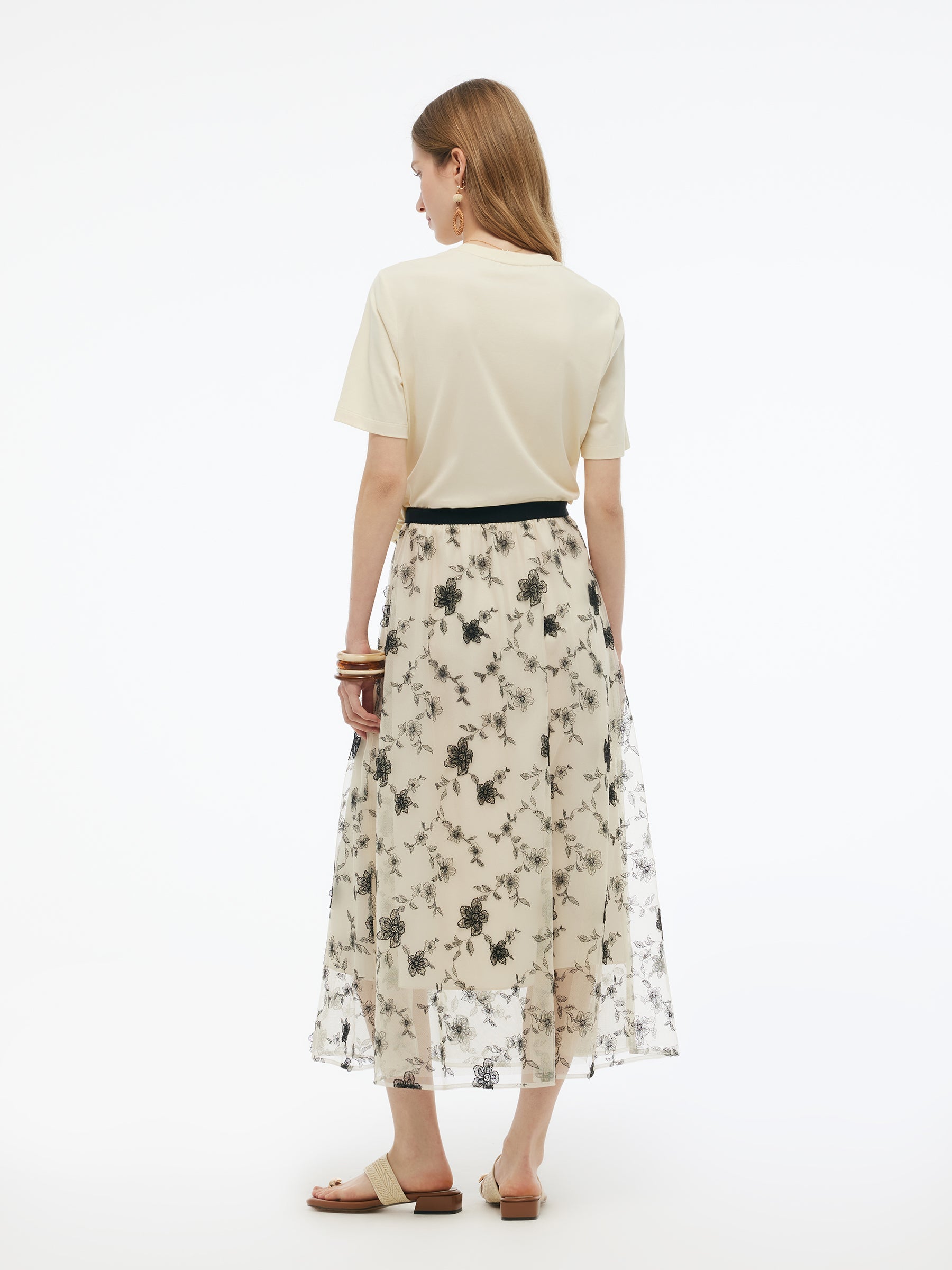 Valmere™ | Floral Embellished Knit T-Shirt