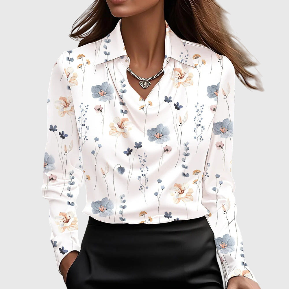 Valmere™ | Sylvie Blouse with Pleated Neckline