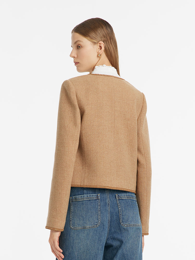 Valmere™ | Washable Wool Round Neck Jacket