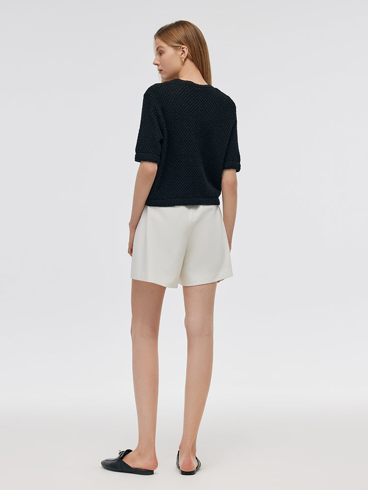 Valmere™ | Round Neck Knitted Women Cardigan