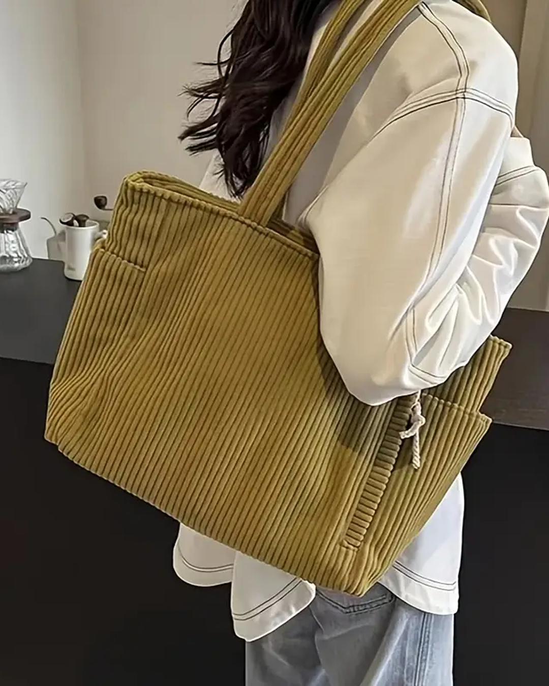 Valmere™ | Tilda Ribbed Shoulder Bag