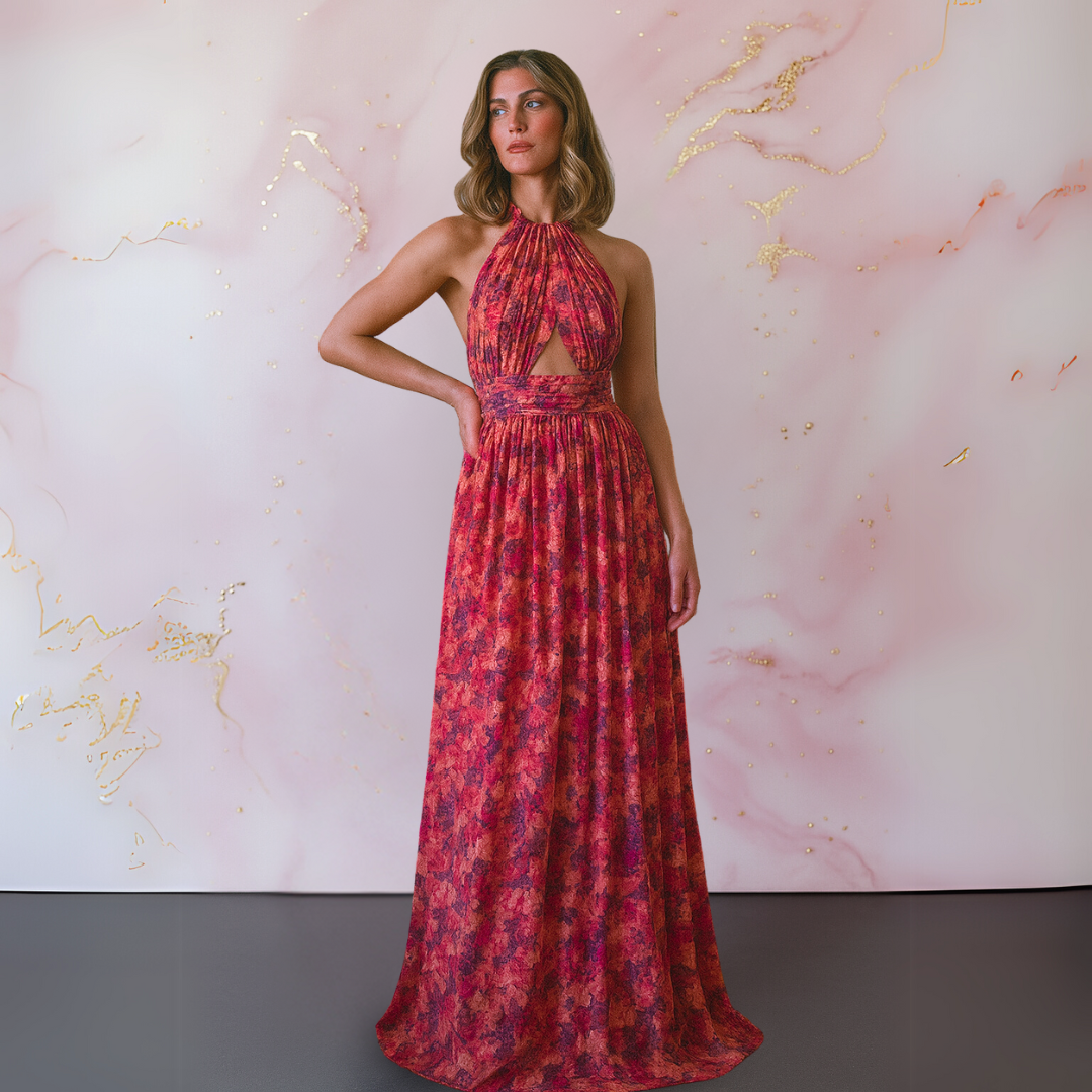 Valmere™ | Vera Elegant Dress with Floral Print