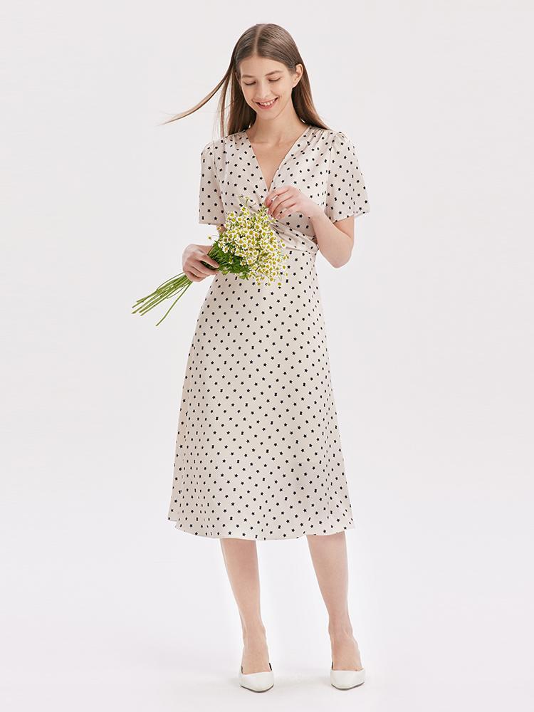 Valmere™ | Polka Dot Midi Dress