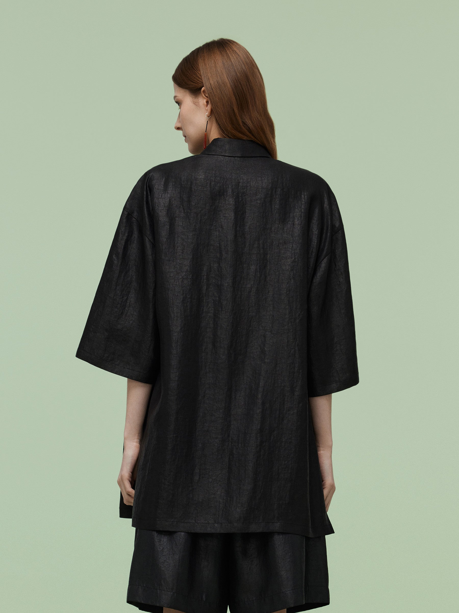 Valmere™ | 3/4 Sleeves Oversized Shirt