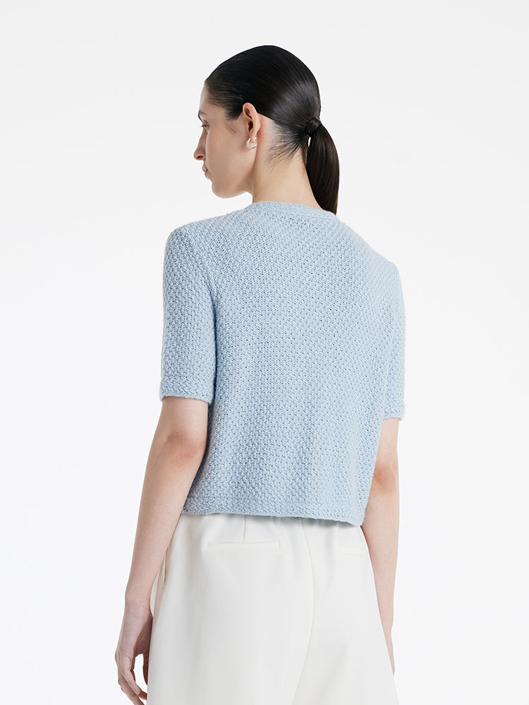 Valmere™ | Round Neck Knitted Women Cardigan