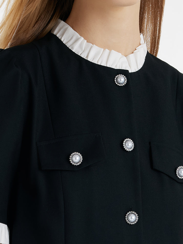 Valmere™ | Ruffle Trim Mini Dress