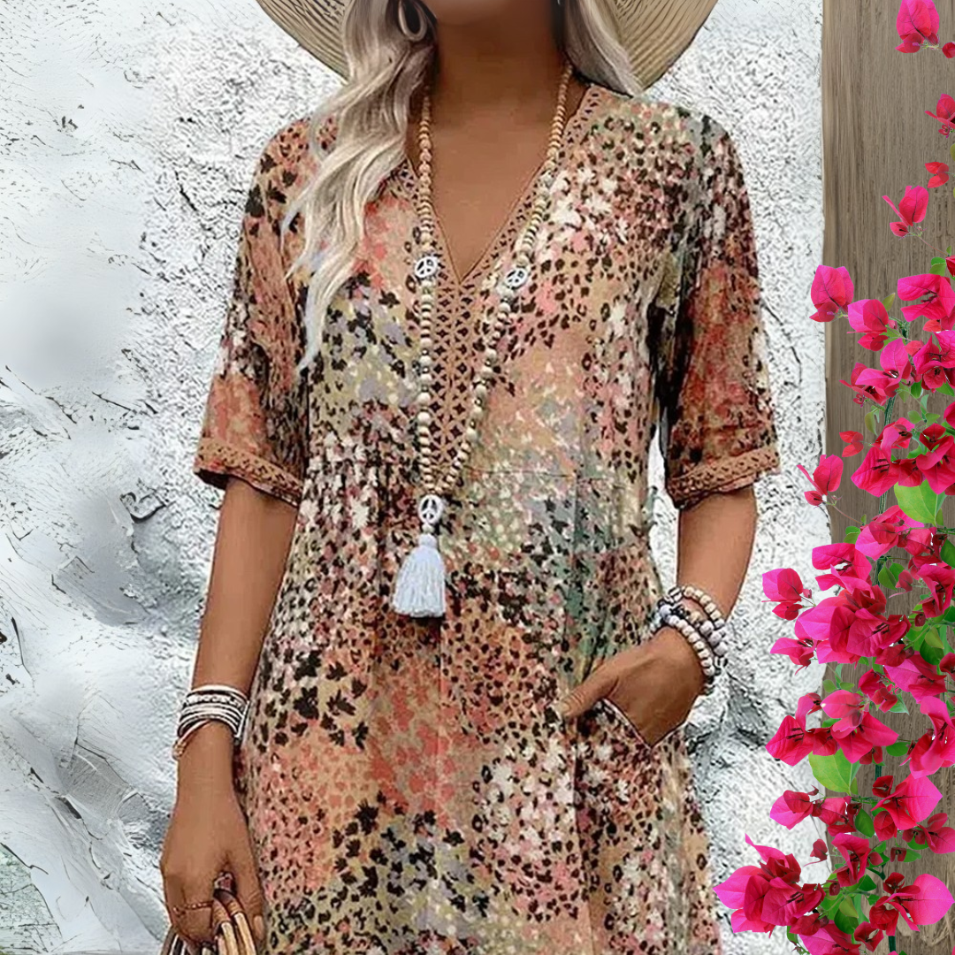 Valmere™ | Sunset Garden Midi Dress