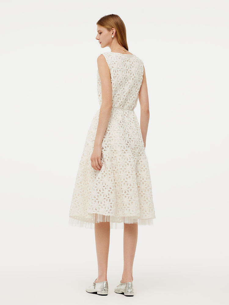 Valmere™ | Vest Midi Dress With Belt