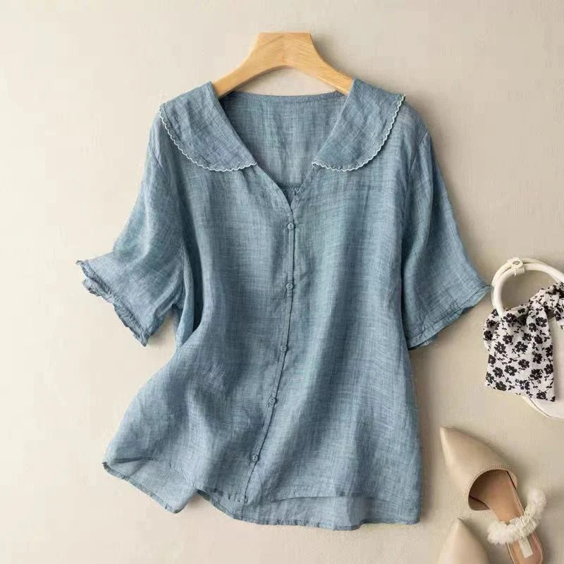 Valmere™ | Soft Linen Blouse