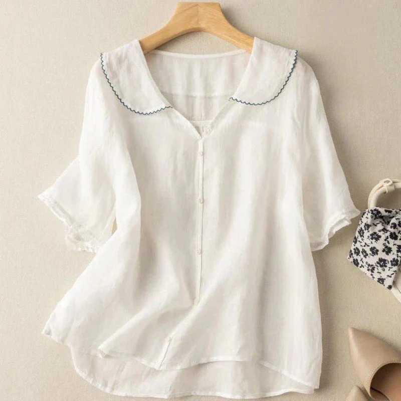 Valmere™ | Soft Linen Blouse