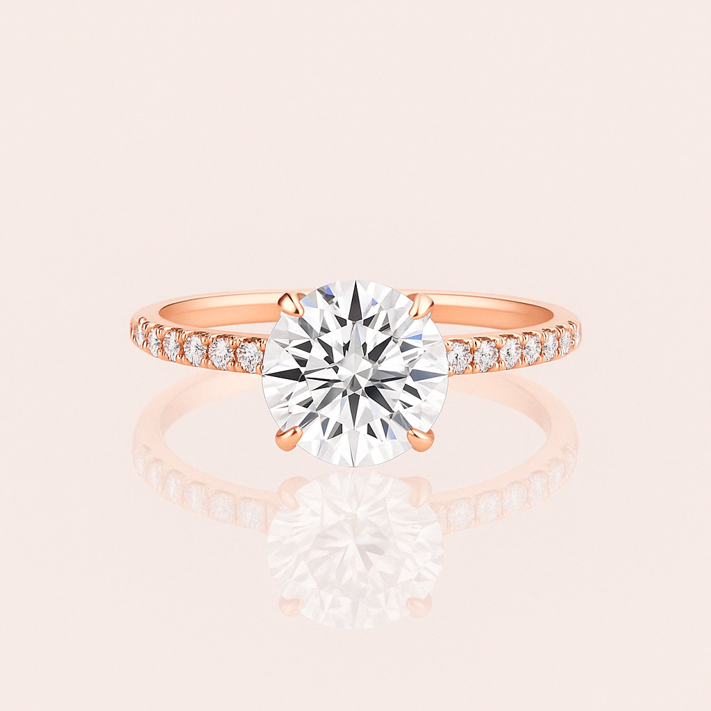 Jasmine (with Pavé) - Gold