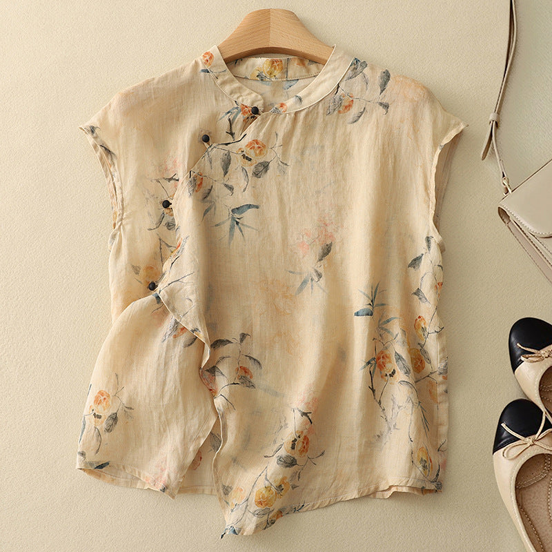 Valmere™ | Elegant Linen Top