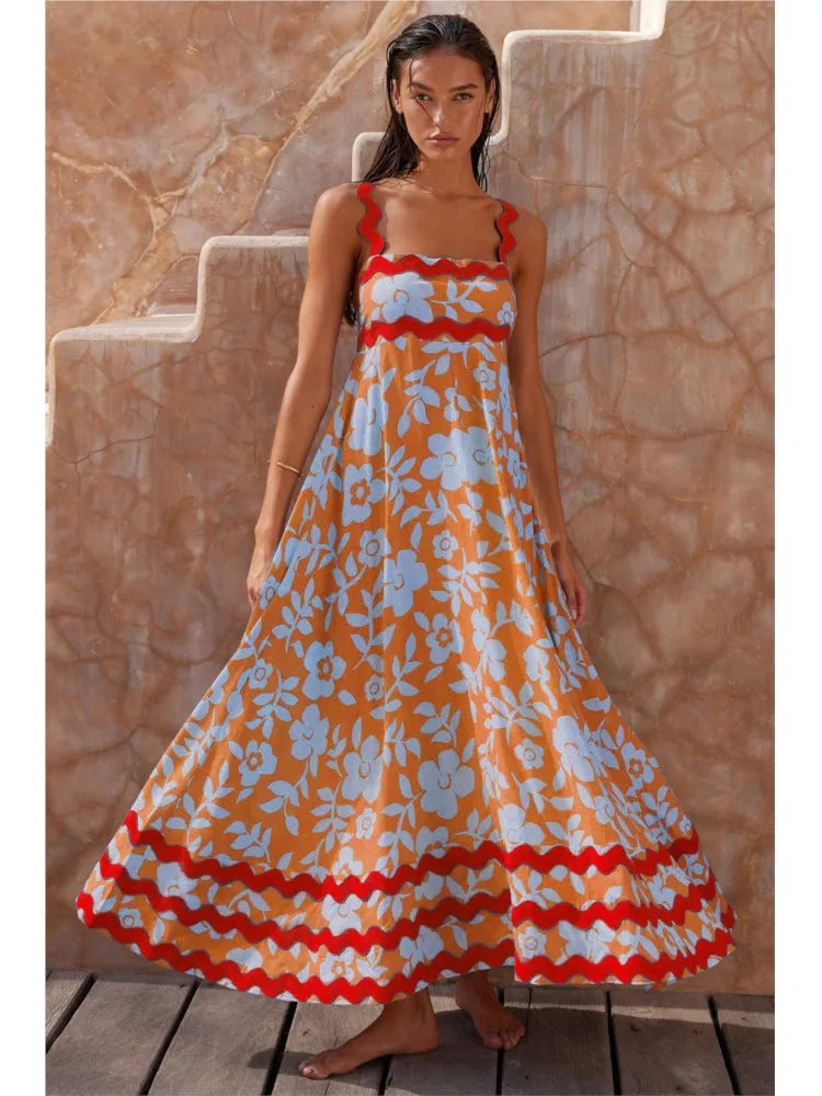 Valmere™ | Solana Elegant Floral Maxi Dress