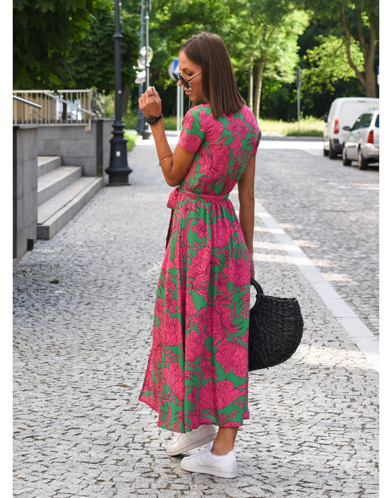Valmere™ | Yasmine Stylish V-Neck Dress