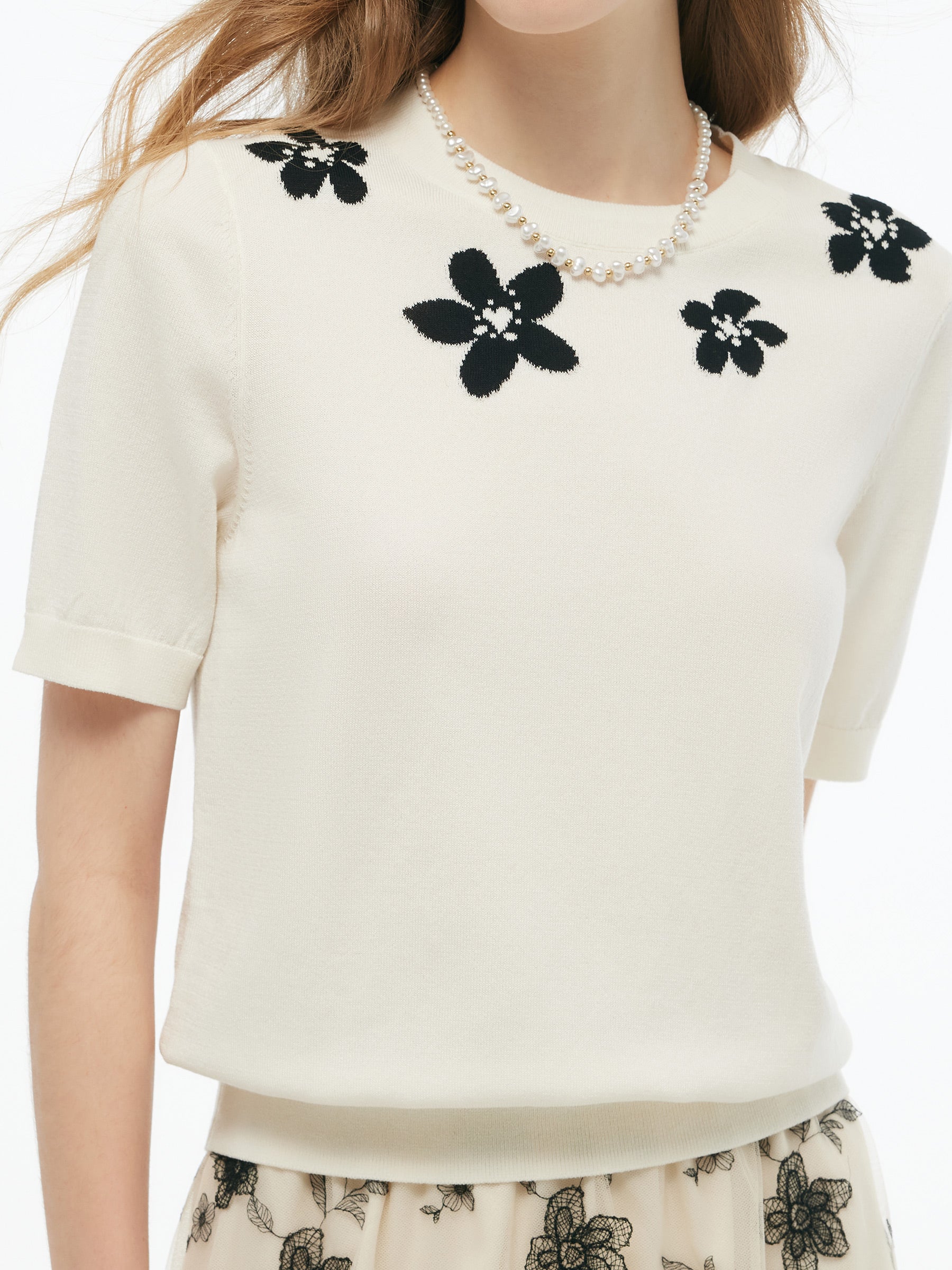 Valmere™ | Tencel Blend Floral Knit Top