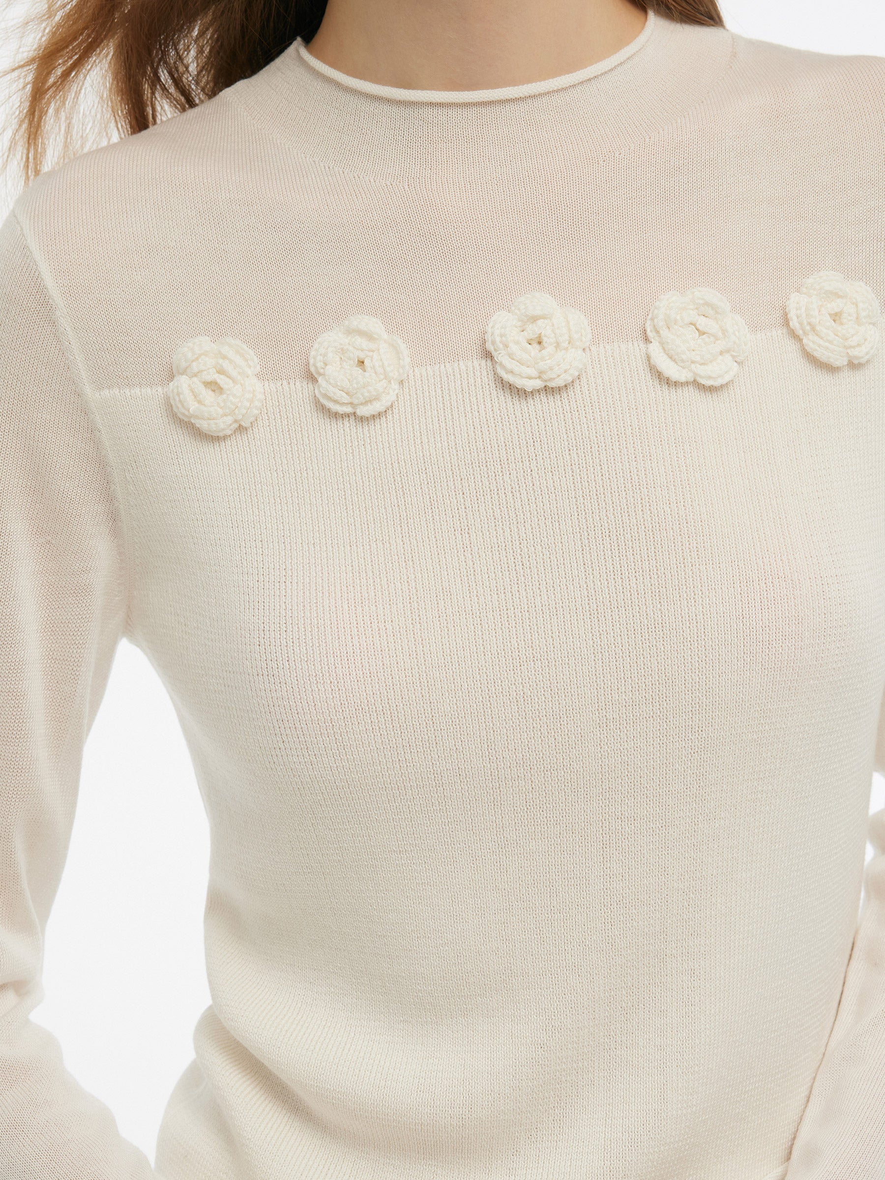 Valmere™ | Women Flower Knit Top