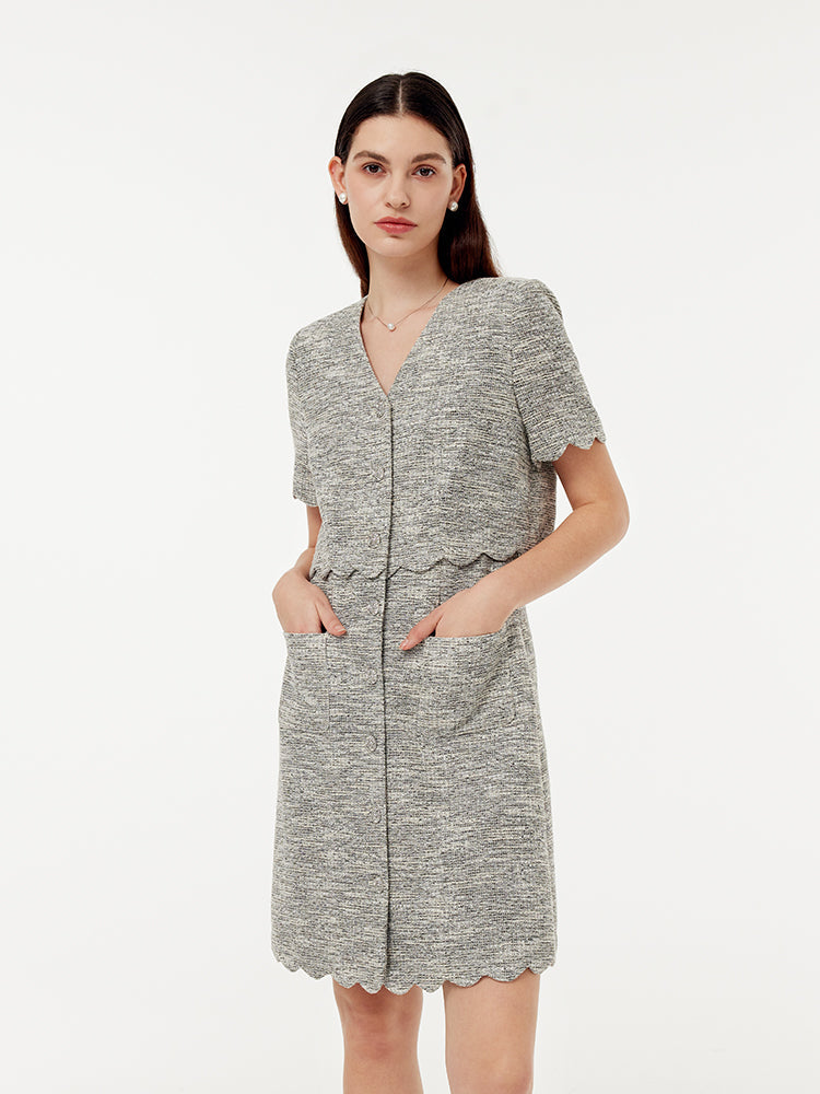 Valmere™ | Faux Two-Piece Mini Dress