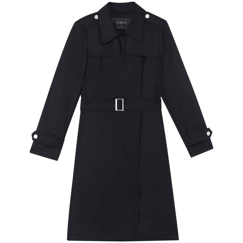 Valmere™ | Woolen Trench Coat With Belt