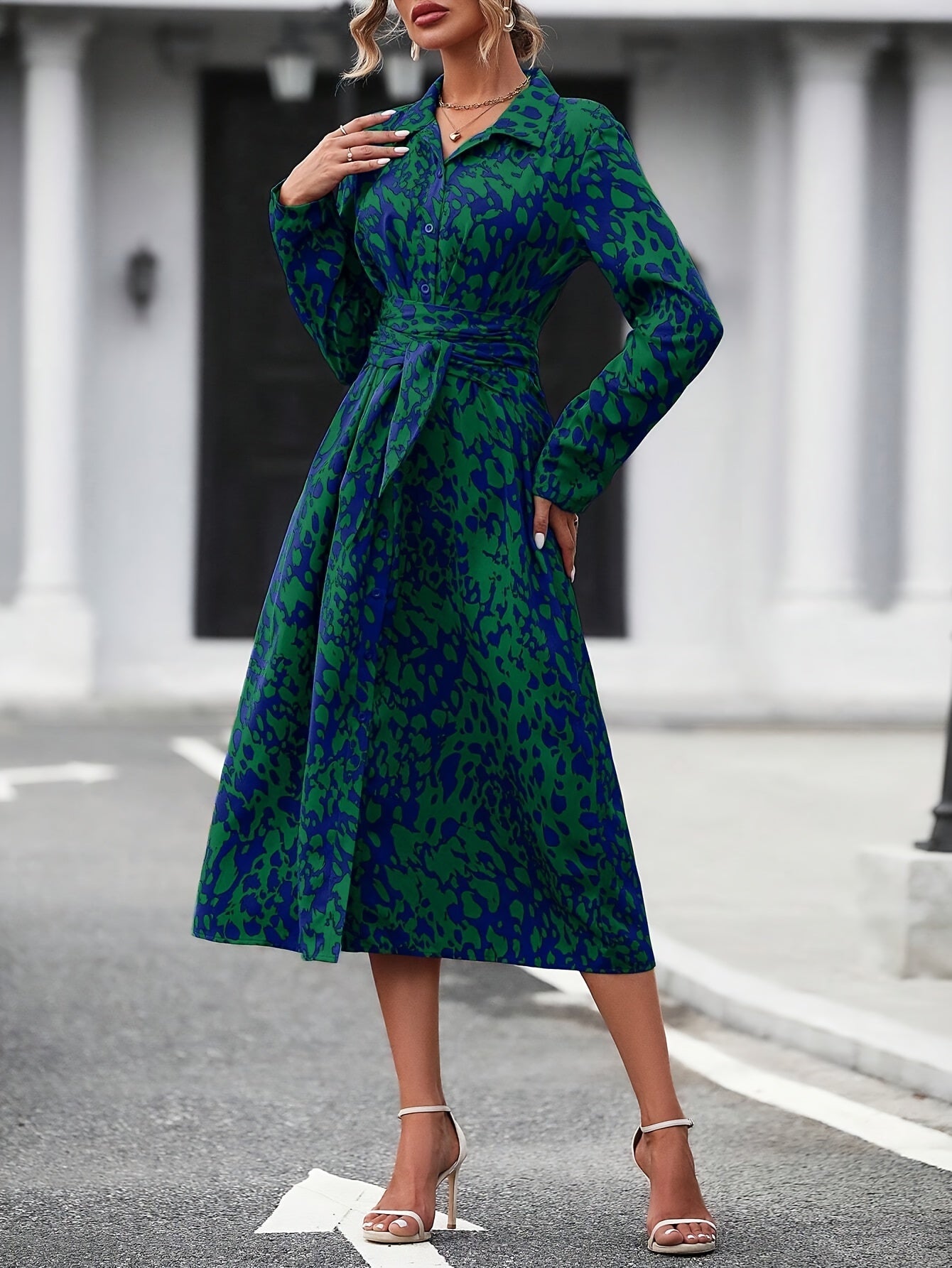 Valmere™ | Valentina Elegant Shirt Dress