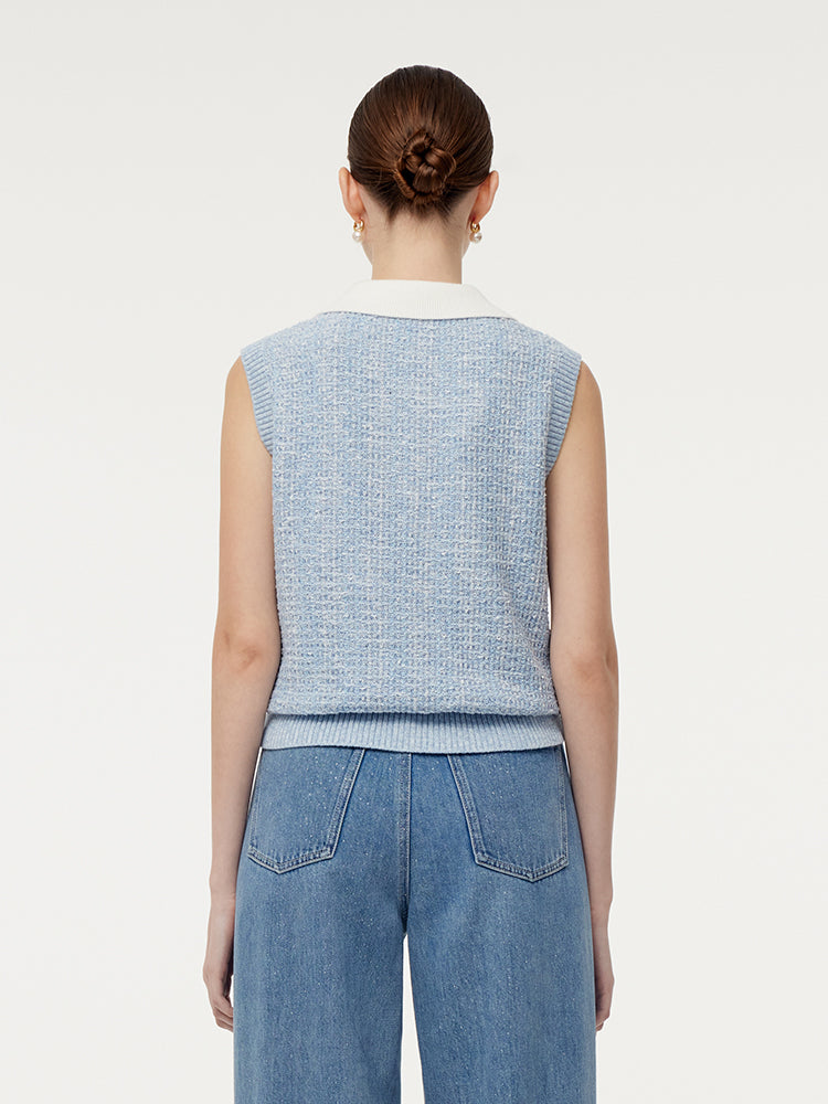 Valmere™ | Knit Polo Tank Top