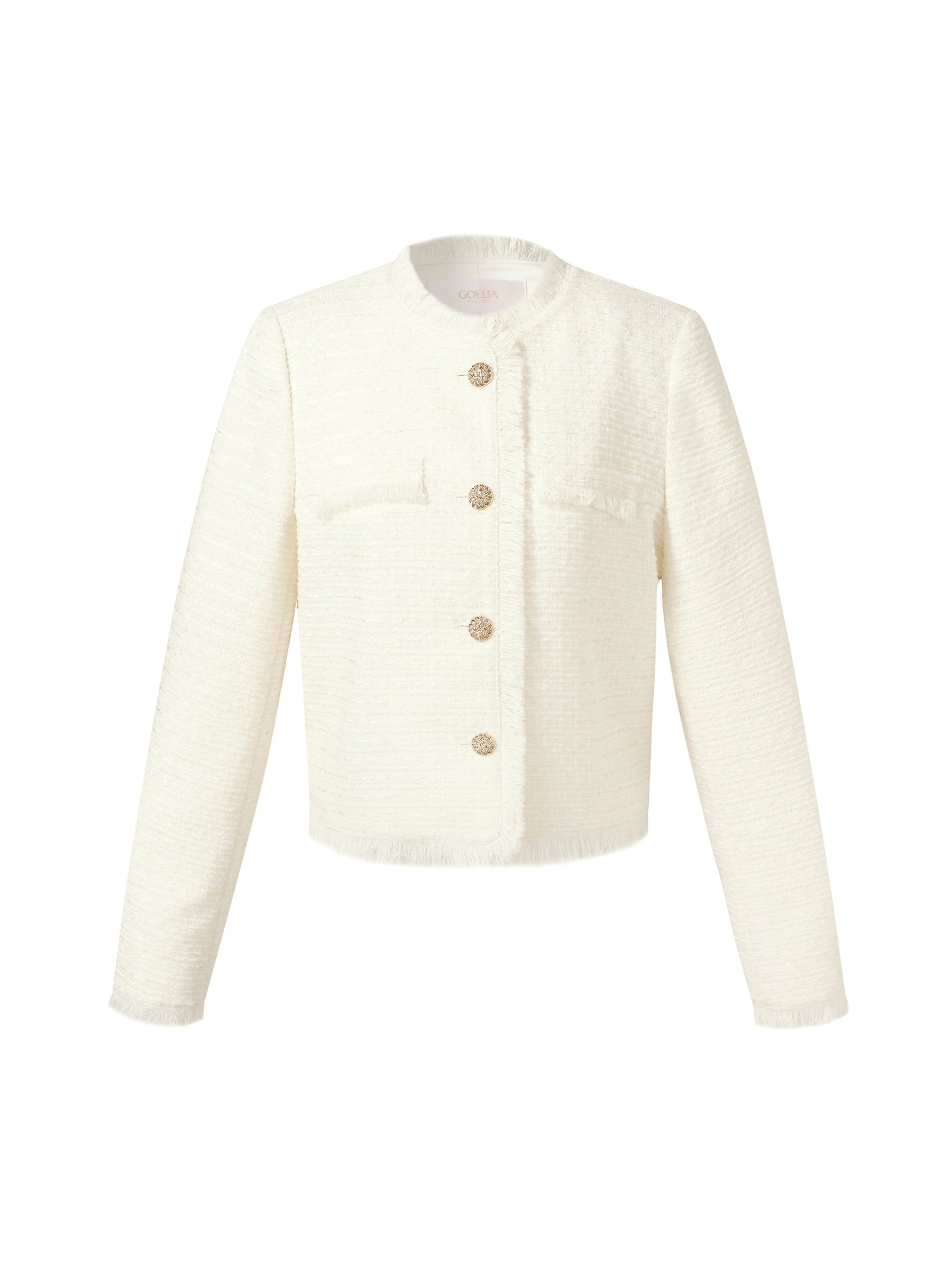 Valmere™ | Collarless Crop Jacket