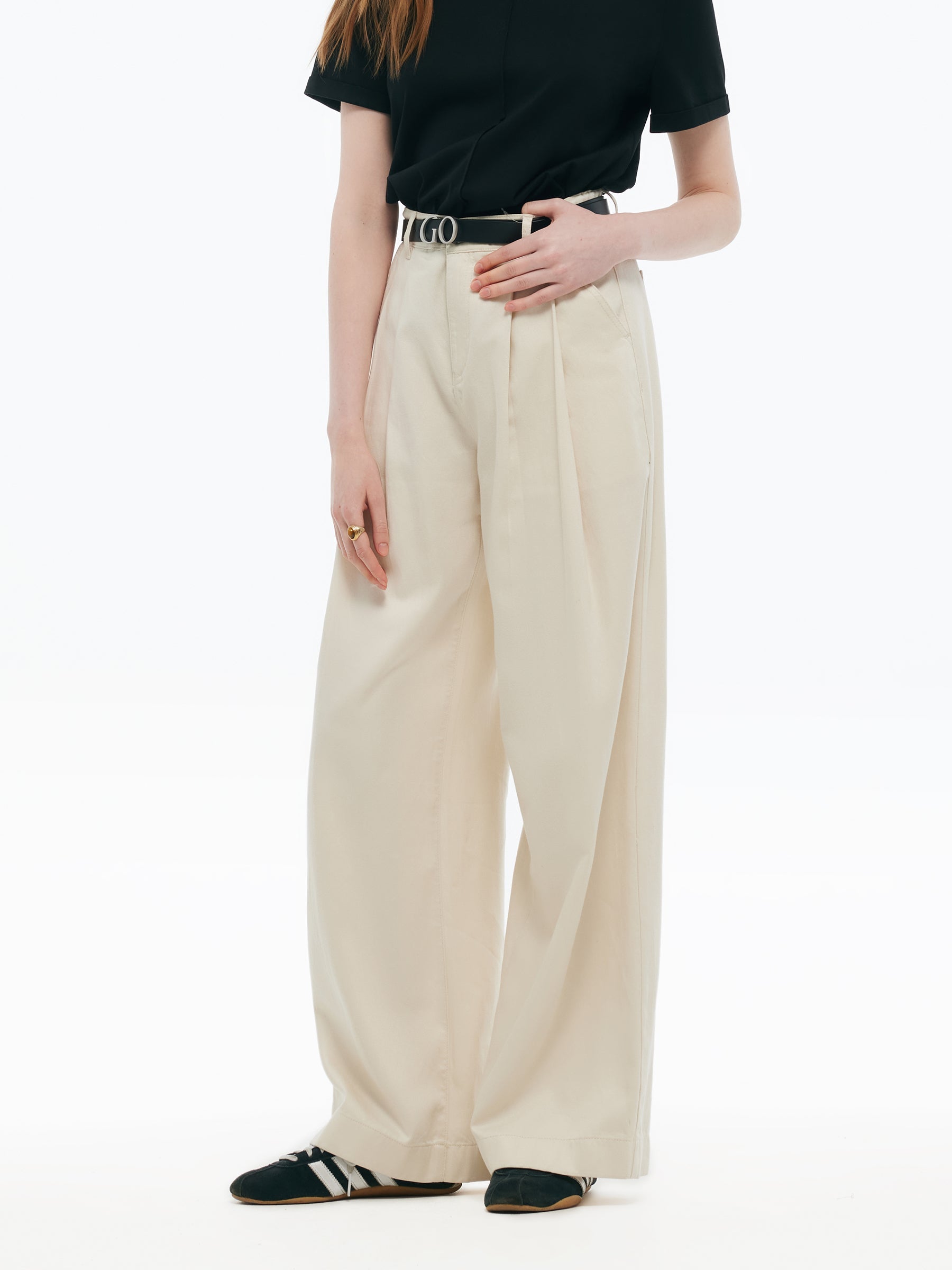 Valmere™ | Adjustable Waist Wide Leg Jeans